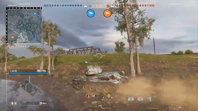 World of Tanks на ps4 , часть #99 , Т-34-85 карта Лайв Окс смотреть онлайн