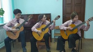 Г. Манчини-С. Гаврилов "Розовая пантера", исп. трио гитаристов "ГАРМОНИЯ", преп. Ефимова С. С.