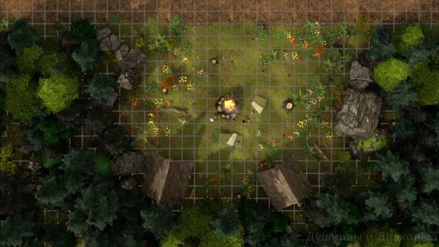 dnd live map road forest camp 2k днд анимированная карта лагерь в лесу вдоль дороги смотреть онлайн