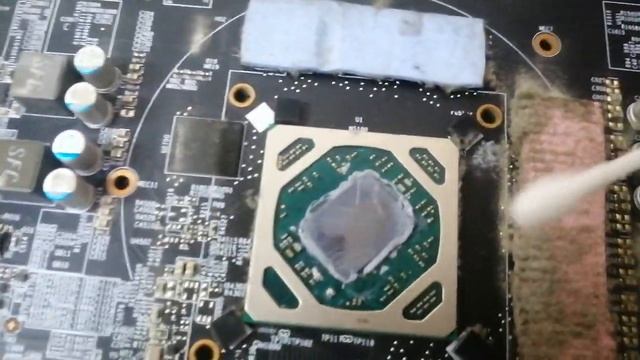 RX 580 ARMOR MSI 8GB - Подготовка к установке металлической тер