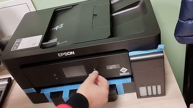 Принтер EPSON 14150. Распаковка. смотреть онлайн