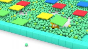 Развивающие мультики для детей  4 Машинки и бассейн с шариками