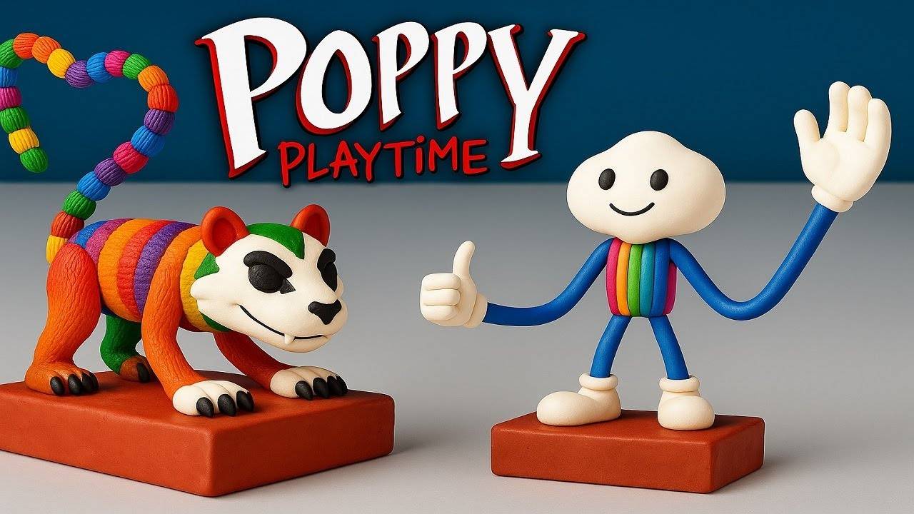 Лепим Поппи Плейтайм 5 (Poppy Playtime Chapter 5) из ПЛАСТИЛИНА! Ярнабель и Клаудбой смотреть онлайн