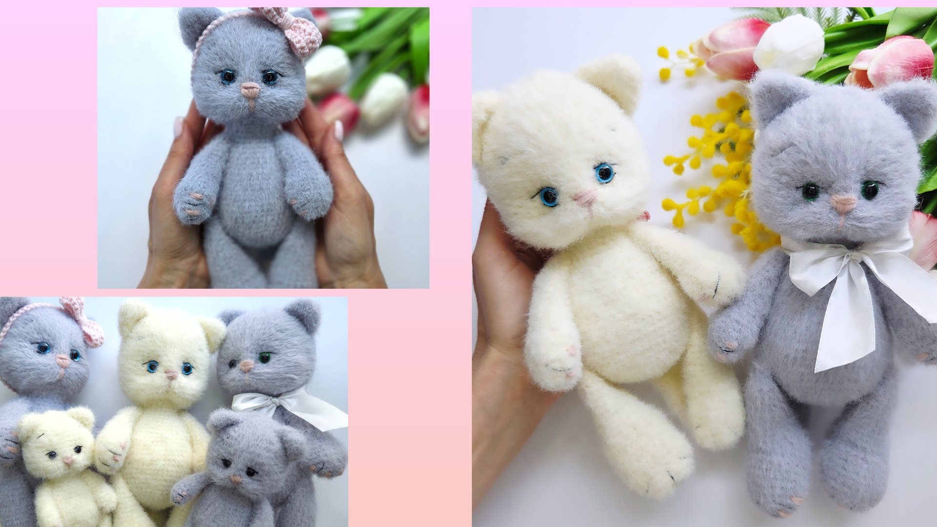 МК на котят из фантазийной пряжи. Связала дочке трендовую игрушку! смотреть онлайн