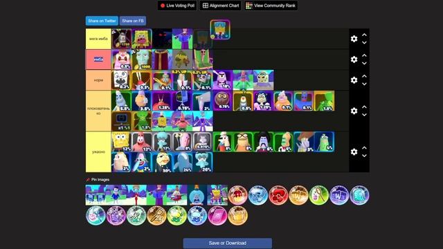 Я СОСТАВИЛ ЛУЧШИЙ ТИР ЛИСТ ЮНИТОВ в SpongeBob Tower Defense смотреть онлайн