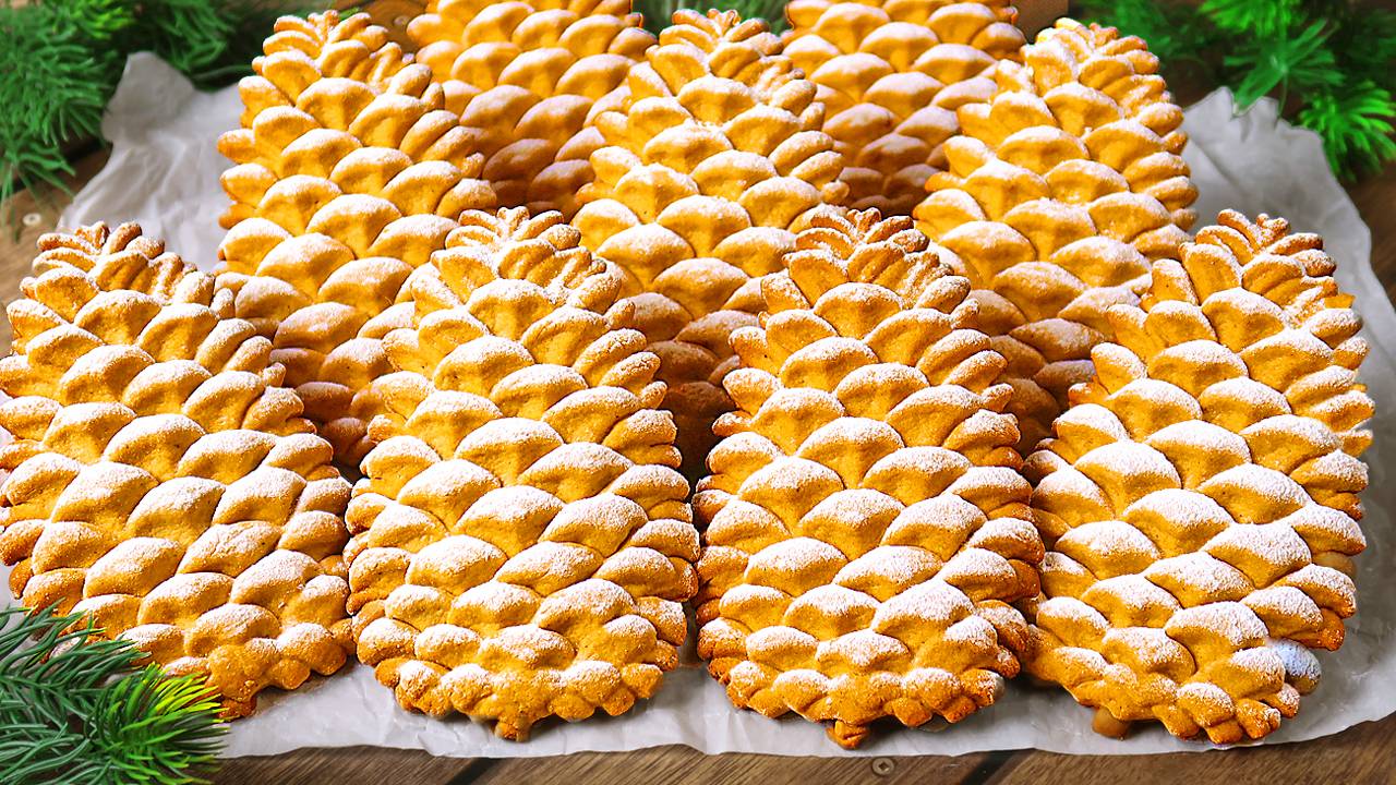 Никто не догадается, как вы его сделали! Печенье Шишки. Выпечка к чаю. Пряники. смотреть онлайн