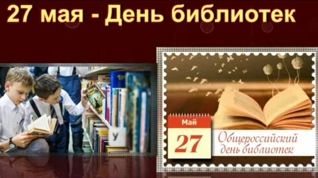 27 мая День библиотек смотреть онлайн