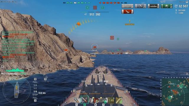 WorldOfWarships Сталинград Ранги 14й сезон спокойная игра смотреть онлайн