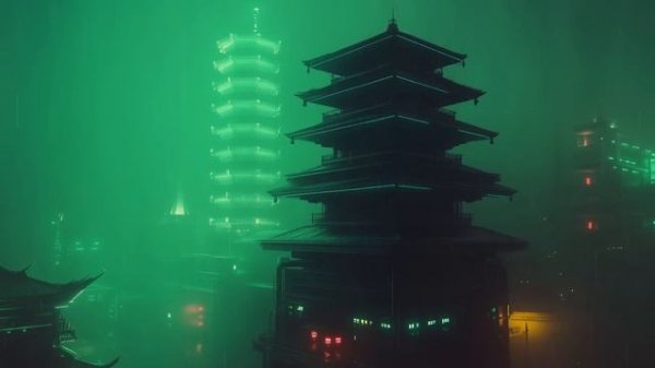 NIHON Blade Runner Ambience  Tokyo Cyberpunk Ambient Music & Rain