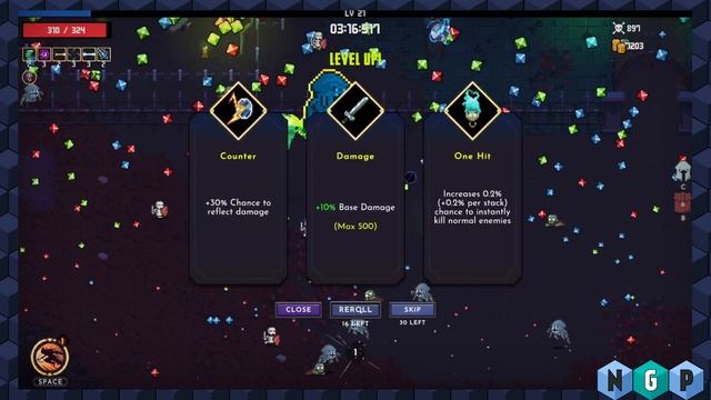 Слабая инди  вампир-лайк игра 