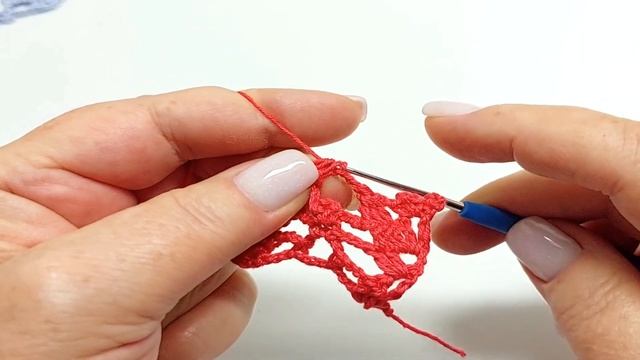 " Милый и простой" узор крючком для летних изделий . смотреть онлайн