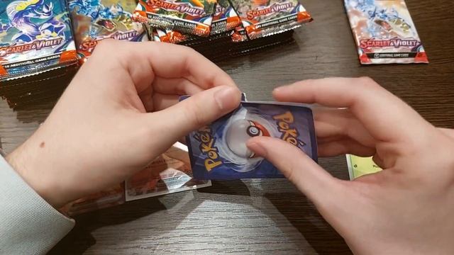 Целый дисплей бустеров SCARLET VIOLET POKEMON TCG смотреть онлайн