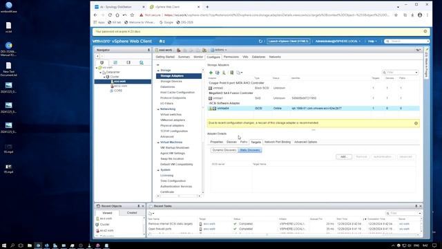 Как создать iSCSI Datastore на Synology и подключить его к VMWare vSpher смотреть онлайн