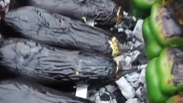 Сочный кебаб из баранины и салат из овощей на углях смотреть онлайн