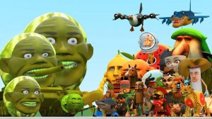 Новый монстр из семейства Линганг-Мелон против всех итальянских мемов Brainrot в Garry's Mod