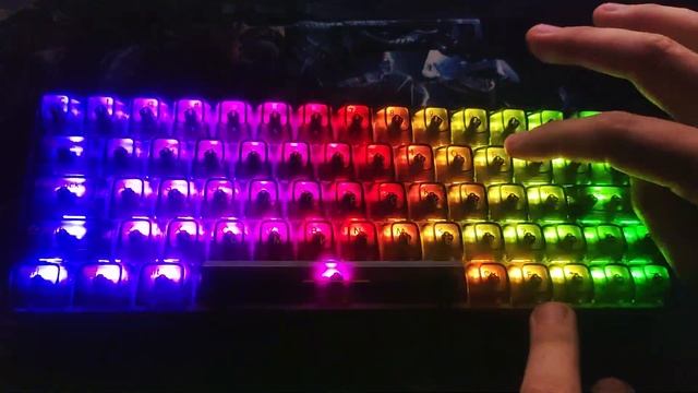 Демонстрация режимов подсветки клавиатуры PANTEON T1 PRO CK B