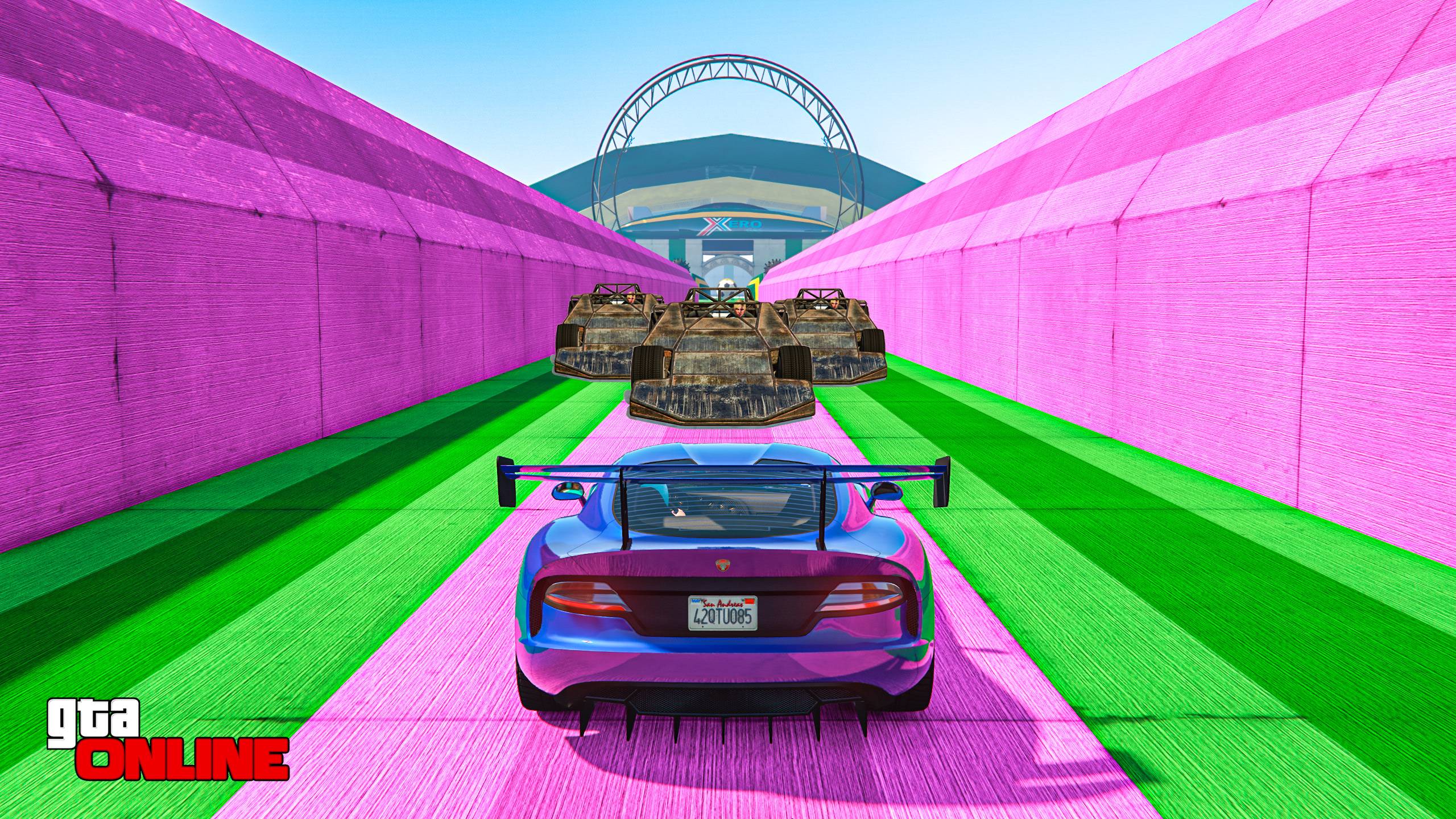 А МОЖНО ПРОЕХАТЬ XD, СТЕНКА НА СТЕНКУ В GTA 5 ONLINE !