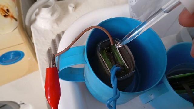 Тесты с фосфорной кислотой и серебром в свинцовом АКБ. смотреть онлайн