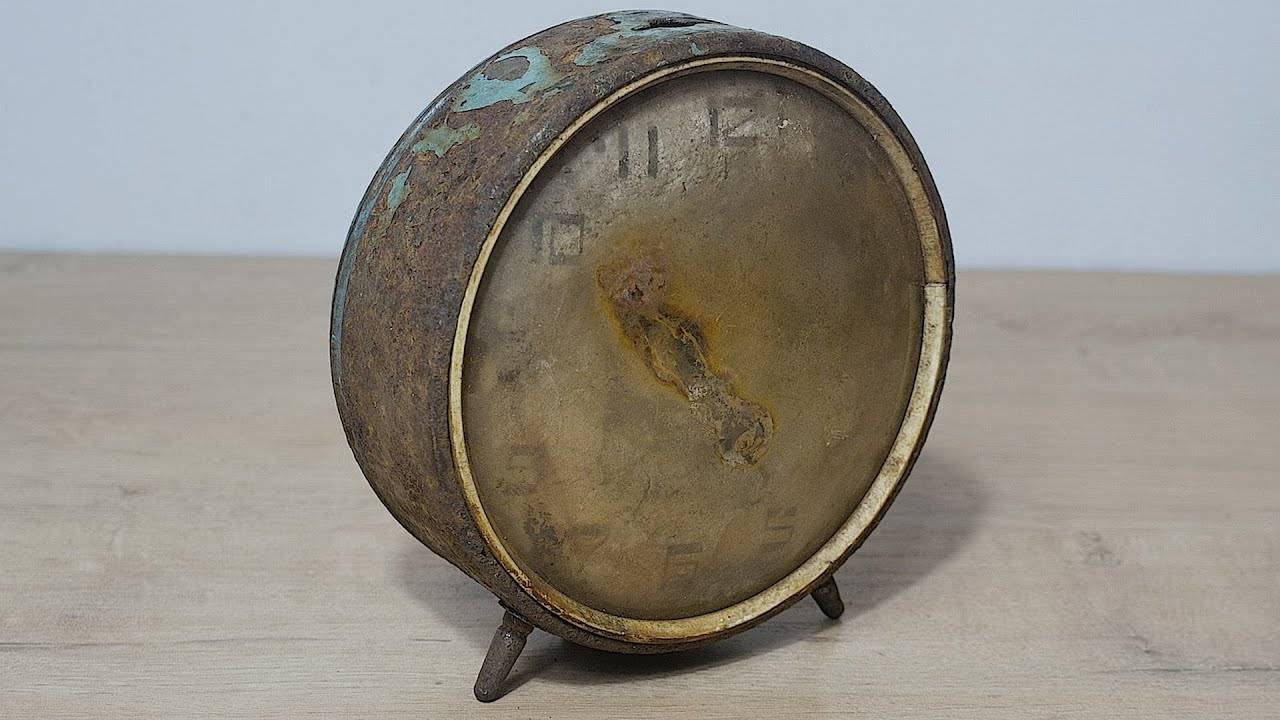 Реставрация очень ржавых «Янтарь». Реставрация старых часов. смотреть онлайн