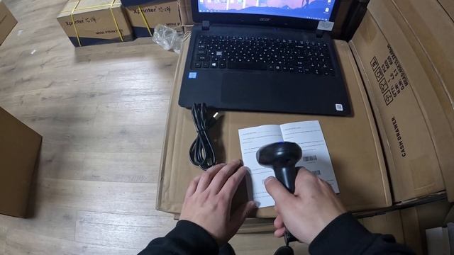 Подключение Блютуз сканера AT830BL к компьютеру смотреть онлайн
