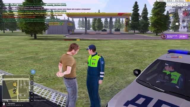 ПЕРВЫЙ ВЫЕЗД В ПАТРУЛЬ ГИБДД на AMAZING ONLINE в GTA CRMP смотреть онлайн