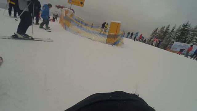 Буковель.14 трасса (синяя) для новичков