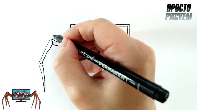 Рисуем ПОЖИРАТЕЛЬ Плазменный телевизор смотреть онлайн