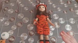 Одежда на Паола Рейна по МК LaraTwix Doll. Комбинезон "Тигруля"