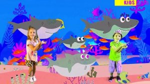Baby Shark Dance🐬 | Акуленок 🌞| Танцуй💃 и Пой с Нами 🎶 | Песенки Для Детей🎤 | Полина 👩🦰| Макар👲