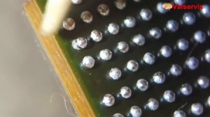 Замена процессора в телевизоре LG, реболлинг  шаров под