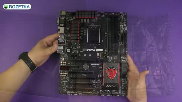 Распаковка MSI H97 GAMING 3 смотреть онлайн