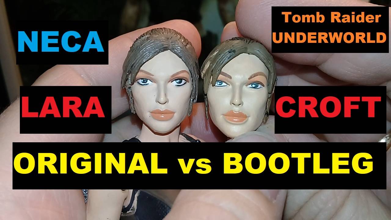 Comparison! Neca Lara Croft Tomb Raider: Underworld 2008(2010) Original vs Fake version! смотреть онлайн