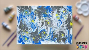 Рисуем звездное небо в технике Эбру вместе с QBRIX Эбру