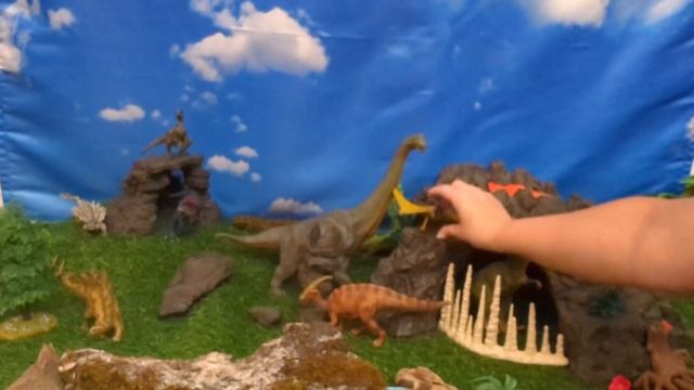 Мир динозавров и вулкан (диорама)| Dinosaur World And Volcano Diorama #?