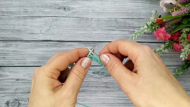 Рельефный узор спицами// Вязание смотреть онлайн