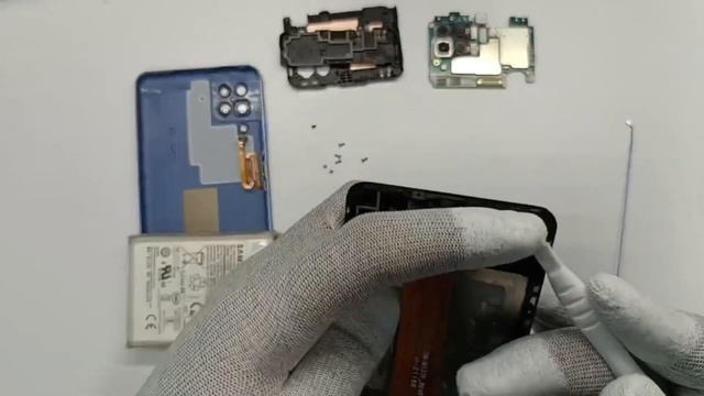 Замена дисплея Samsung M12 (SM-M127) смотреть онлайн