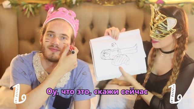 [PewDiePie и CutiePieMarzia] СТРАШНЫЕ РИСУНКИ - SPOOKY DRAWINGS [перевод/субтитры] смотреть онлайн