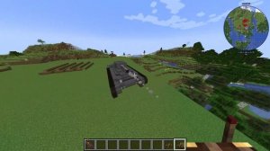 Minecraft ТАНК  НА ХОДУ  С ПУШКОЙ  Create Valkyrien skies ClockWork TrackWork 1.18.2 FORGE
