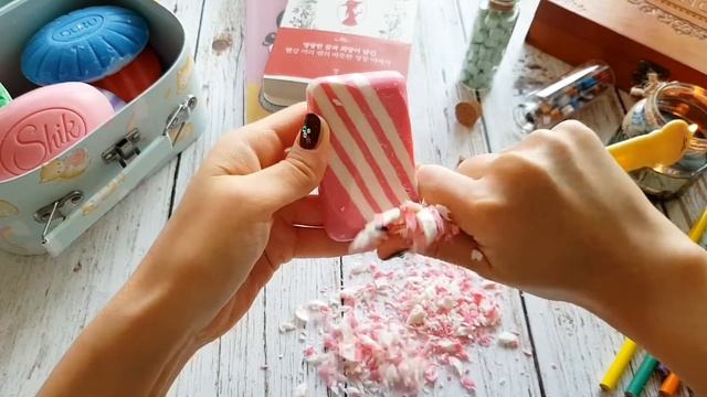 РЕЗКА СУХОГО МЫЛА "Shik" и "Fax" 🎀 DRY SOAP CUTTING 🌸 ASMR 🎀 смотреть онлайн