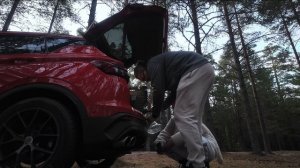 Путешествие на пляж ленобласти с палаткой на машине