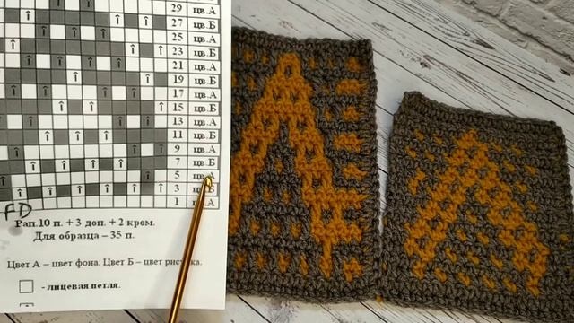 Поговорим о жаккарде и мозаичному вязанию крючком.(Архив 2021 год) смотреть онлайн