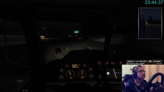 American Truck Simulator - Возим грузы без настроения - Руль Logitech G2 смотреть онлайн
