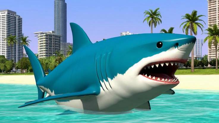 Нападение акулы - GTA Vice City Nextgen Edition