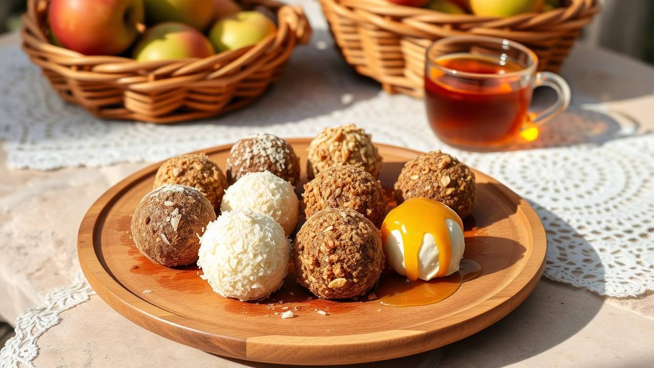 Сладкоежки теряют контроль: нежные Творожные шарики в обсыпке из Орехов и Мёда! смотреть онлайн