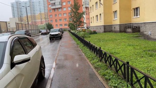 ПРОГУЛКА ПОД ДОЖДЕМ. ЗАКУПКА ПРОДУКТОВ НА УЖИН. ГОТОВЛ