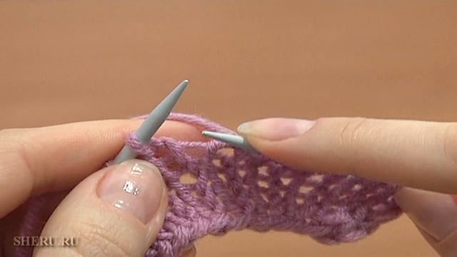 Способы прибавления петель Урок 8 способ 3 из 14 Вяжем спицами смотреть онлайн