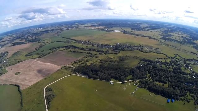 Прыжки с парашютом с Ан-2. Глаз камеры GoPro-1. Мой взлет и полЁт : H-1600 м. Аэродром Алферьево