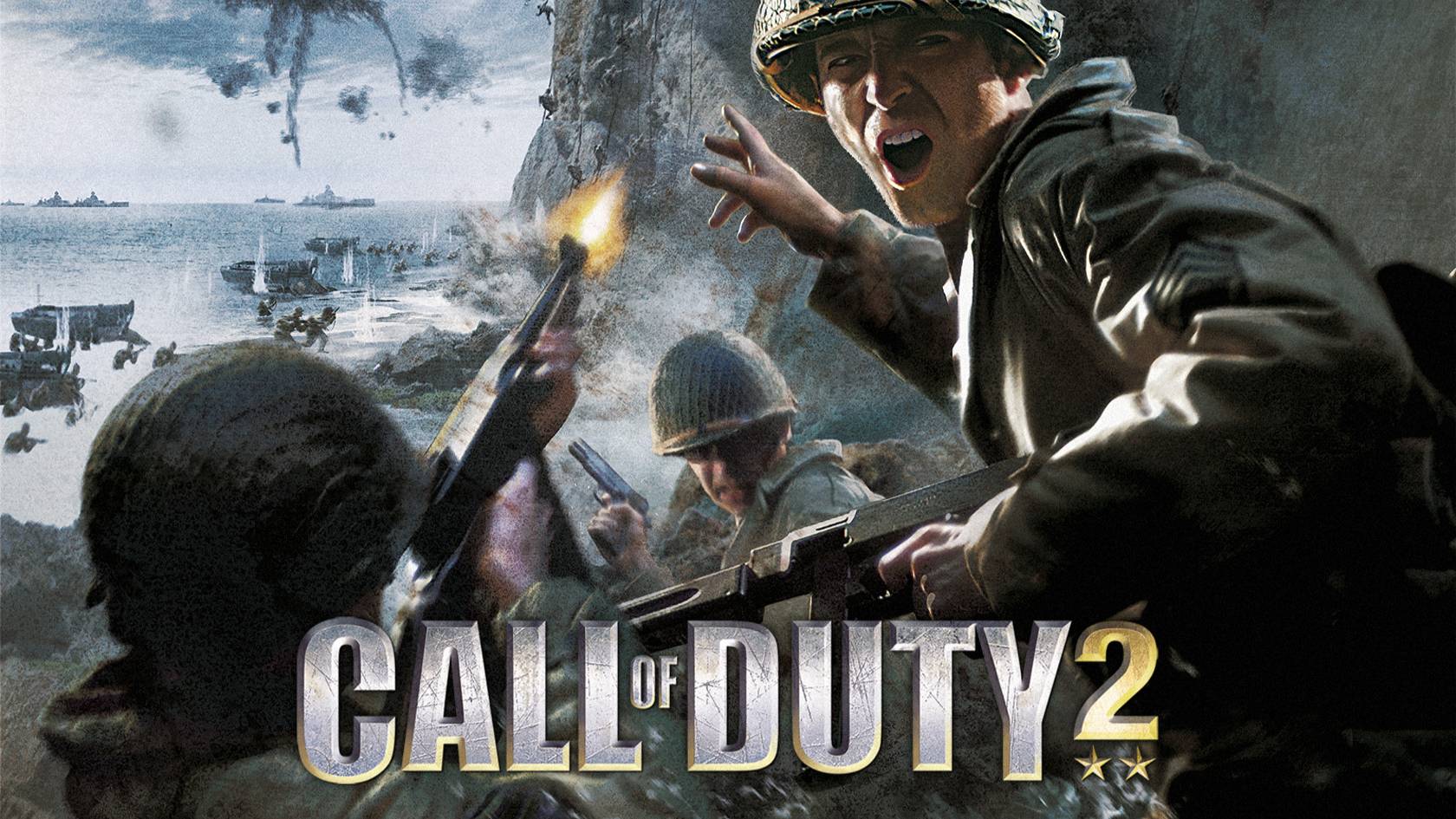 Call of Duty 2 Новая компания от союзников. наступление с океана. часть 17 смотреть онлайн