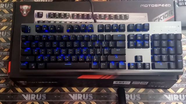 Механическая клавиатура Motospeed ck108 смотреть онлайн