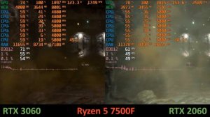 RTX 3060 vs RTX 2060 / RYZEN 5 7500F / THE CALLISTO PROTOCOL / БЕНЧМАРК